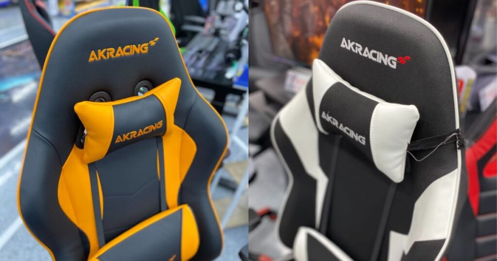 同じ角度で並べたAKRacing WolfとAKRacing NITRO