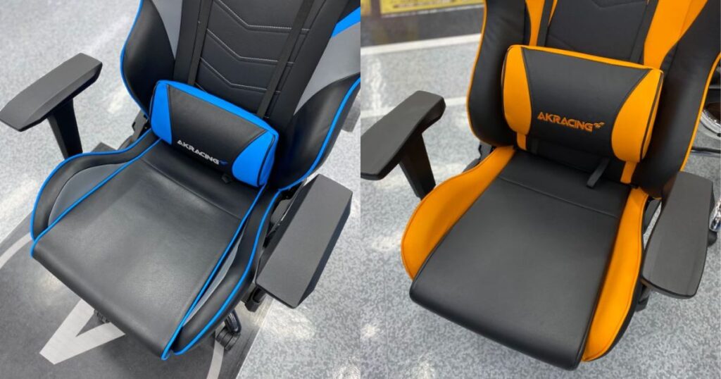 AKRacing OvertureとNitroの座面幅の比較