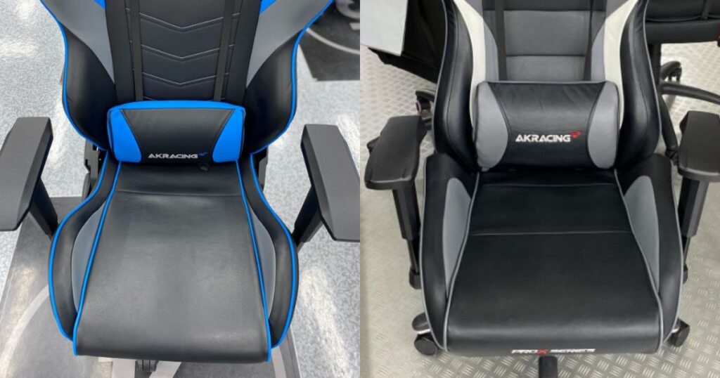 AKRacing OvertureとPRO-X V2の座面のゆとりの比較